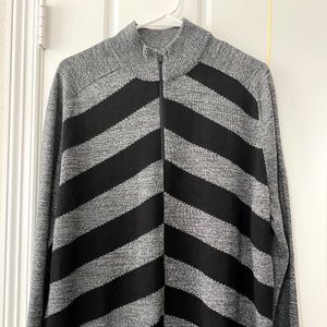 Nike Golf 1/4-Zip Broken Stripe Mock Neck Sweater